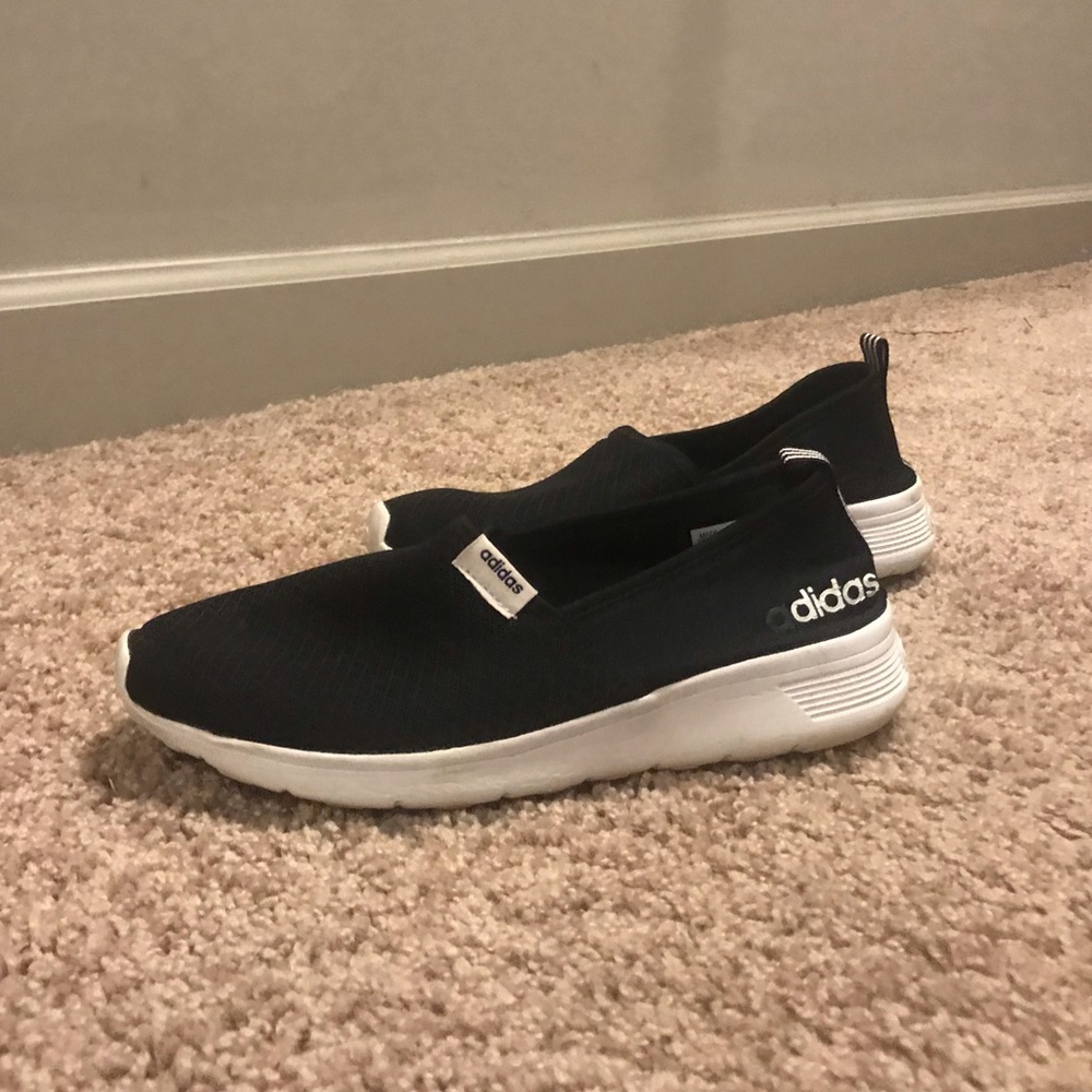 Black and white adidas